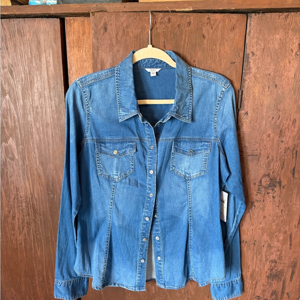 Guess Classic Blue Denim Shirt